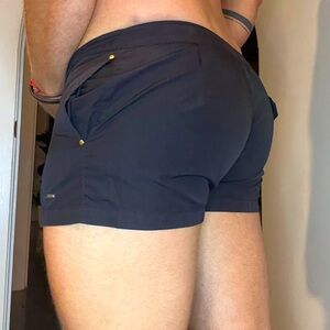 Zara shorty short swim trunks. Size M. No netting inside.